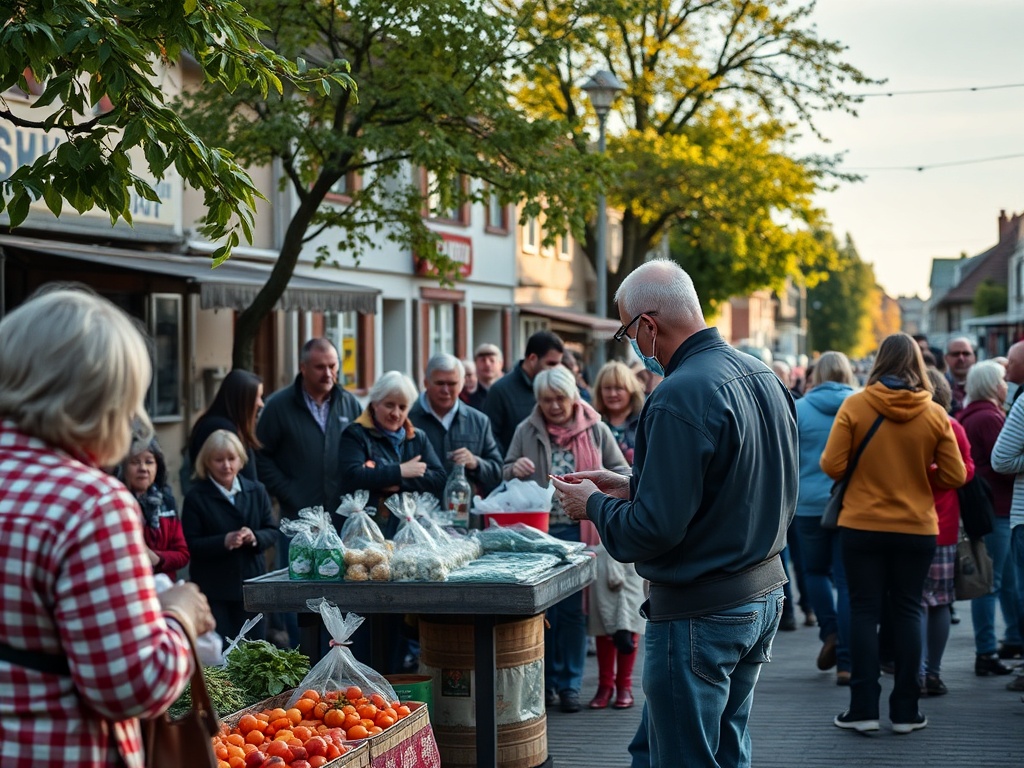 Mieszkańcy Pszowa świętujący majówkę na tle lokalnych terenów zielonych i sceny plenerowej.